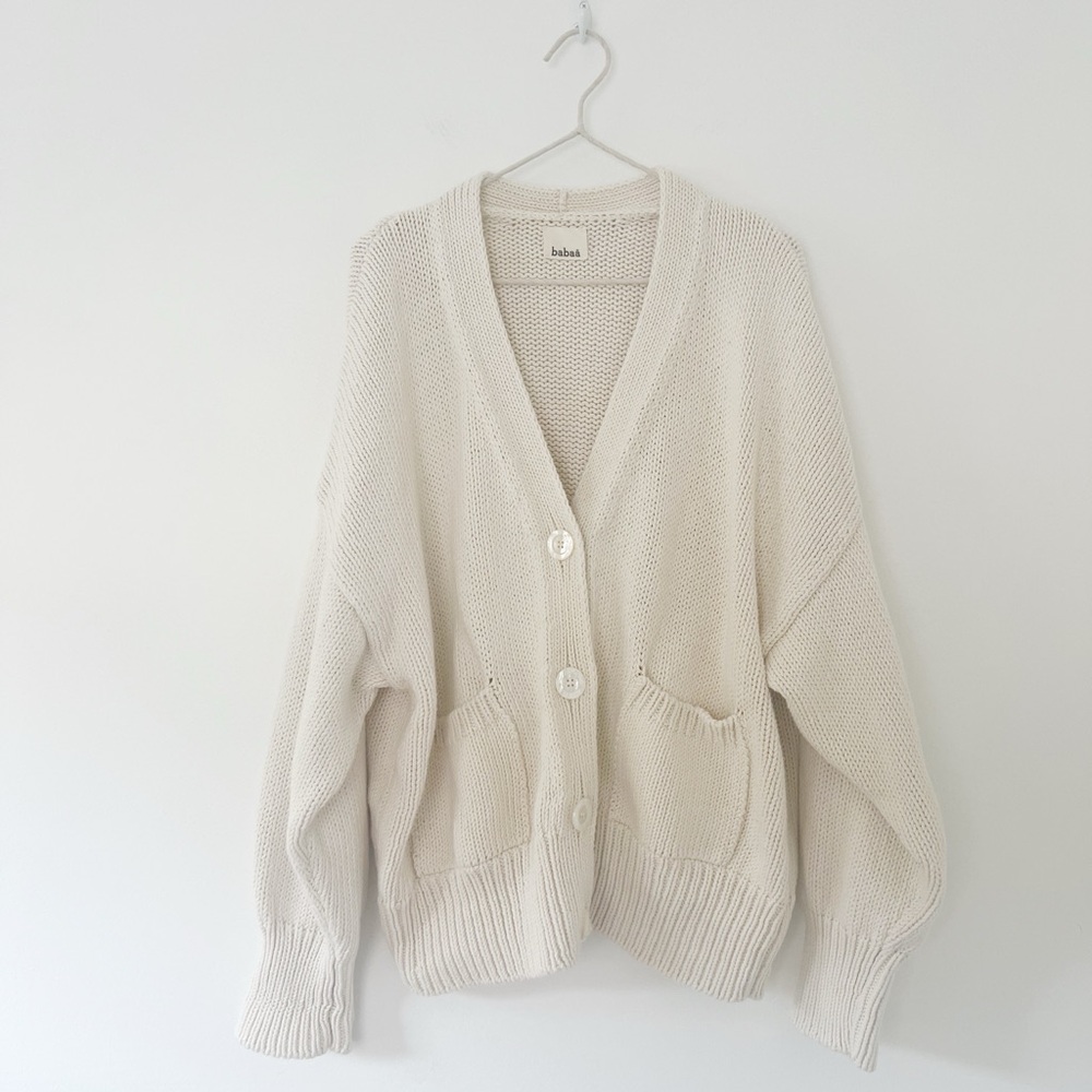 Babaa No 16 Cardigan in Natural